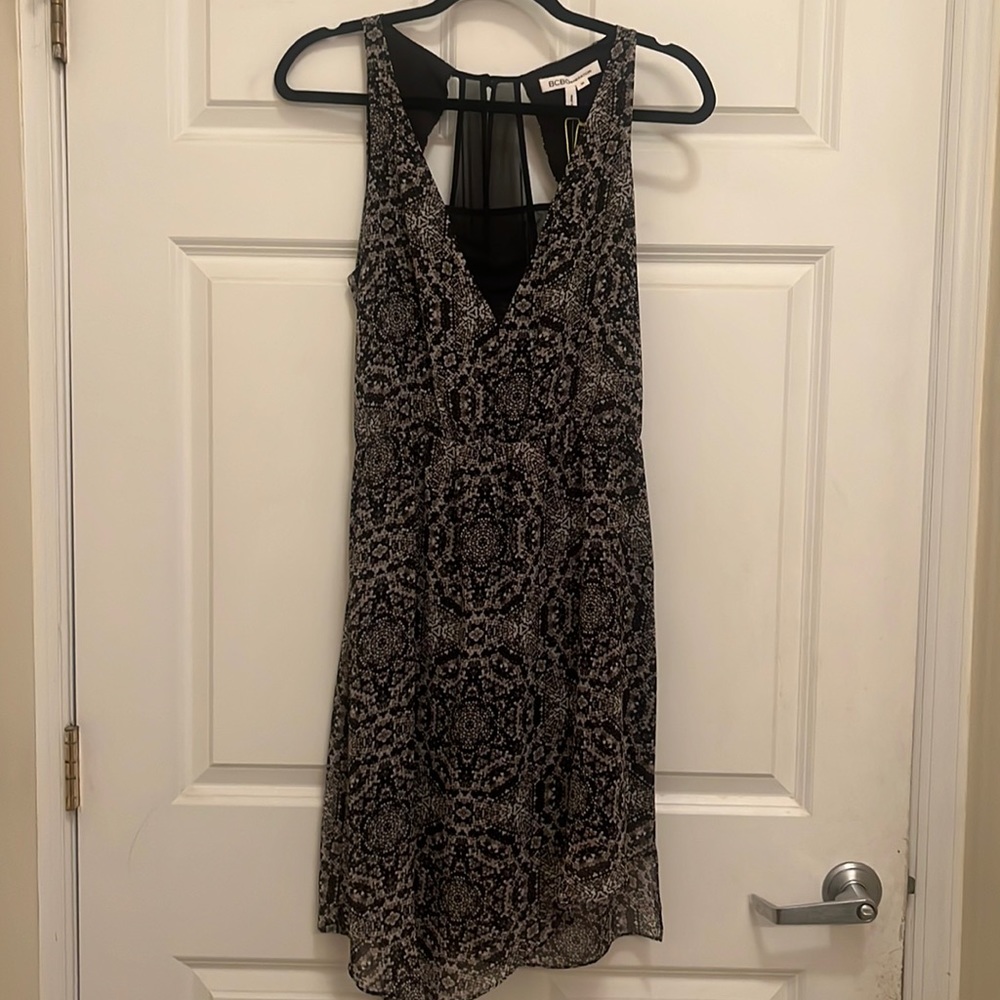 BCBGeneration Snake Print Sleeveless Dress
